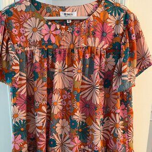 BB Dakota Retro Floral Print Dress